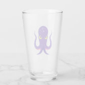 Octopus Paars Squid Glas (Achterkant)