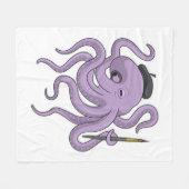 Octopus Painter Paint Fleece Deken (Voorkant (Horizontaal))