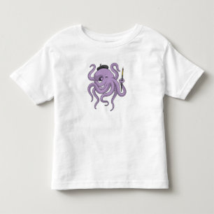 Octopus Painter Paint Kinder Shirts