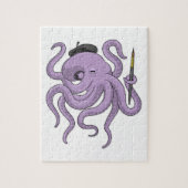 Octopus Painter Paint Legpuzzel (Verticaal)