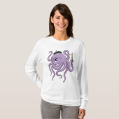 Octopus Painter Paint T-shirt (Voorkant volledig)