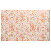 OCTOPUS PAISLEY Coral Coastal Stof (Fat Quarter)