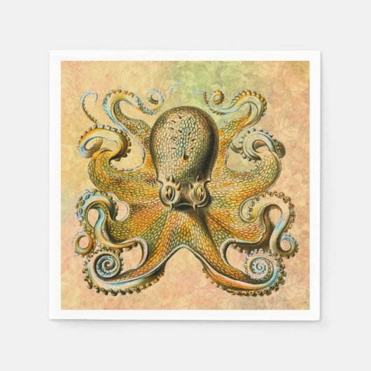 Octopus Paper Napkin Servet (Voorkant)