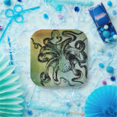 Octopus Papieren Bordje (Feest)