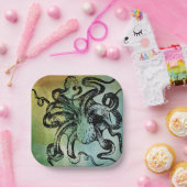 Octopus Papieren Bordje (Feest)
