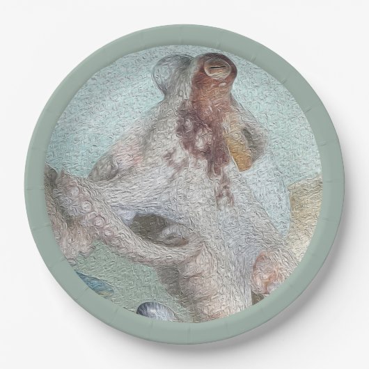 Octopus Papieren Bordje (Voorkant)