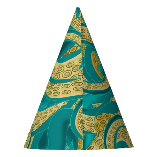 Octopus Party Hat Tentacles Feesthoedjes (Achterkant)