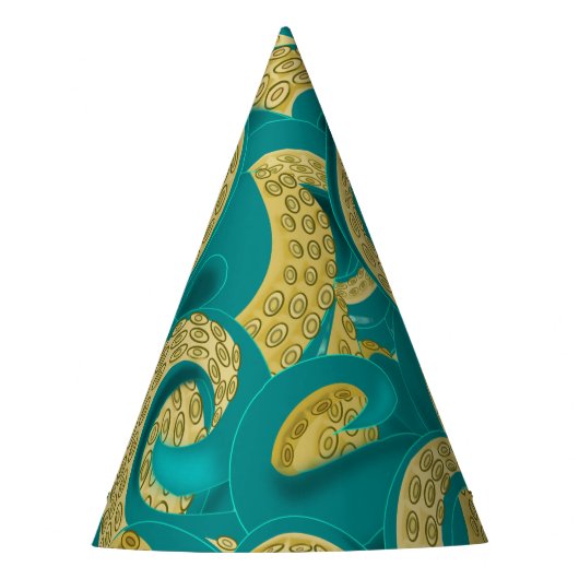 Octopus Party Hat Tentacles Feesthoedjes (Voorkant)