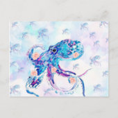 octopus pastel in droom briefkaart (Voorkant)