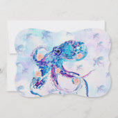 octopus pastel in droom feestdagenkaart (Voorkant)