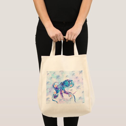 octopus pastel in droom tote bag (Voorkant (product))