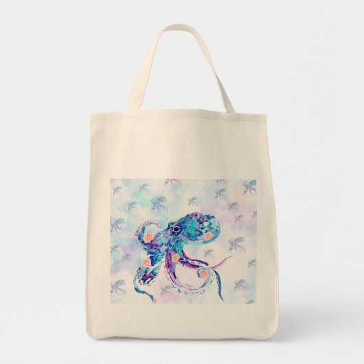 octopus pastel in droom tote bag (Voorkant)
