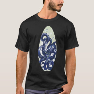 Octopus (patronen van kleine afmetingen) Bewerkte  T-shirt