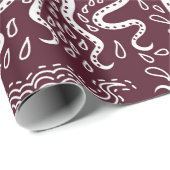 Octopus patroon. Cadeaupapier (Rol Hoek)