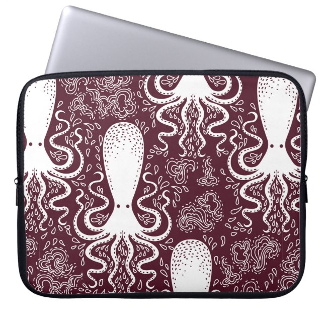  Octopus patroon. Laptop Sleeve (Voorkant)