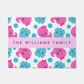 Octopus Patroon, Leuke Octopus, Zee, Jouw naam Deurmat (Voorkant)