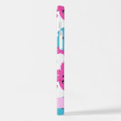 Octopus Patroon, Leuke Octopus, Zee, Jouw naam iPhone Hoesje (Linkerkant)