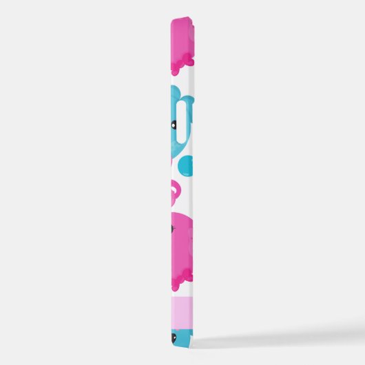 Octopus Patroon, Leuke Octopus, Zee, Jouw naam iPhone Hoesje (Rechterkant)