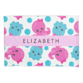 Octopus Patroon, Leuke Octopus, Zee, Jouw naam Kussensloop (Voorkant)