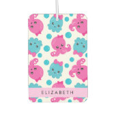 Octopus Patroon, Leuke Octopus, Zee, Jouw naam Luchtverfrisser (Voorkant)