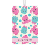 Octopus Patroon, Leuke Octopus, Zee, Jouw naam Luchtverfrisser (Achterkant)