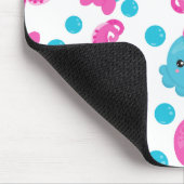 Octopus Patroon, Leuke Octopus, Zee, Jouw naam Muismat (Hoek)