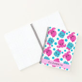 Octopus Patroon, Leuke Octopus, Zee, Jouw naam Notitieboek (Binnen)