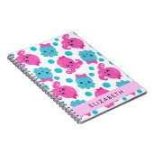 Octopus Patroon, Leuke Octopus, Zee, Jouw naam Notitieboek (Rechterzijde)