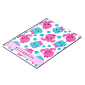 Octopus Patroon, Leuke Octopus, Zee, Jouw naam Notitieboek (Linkerzijde)