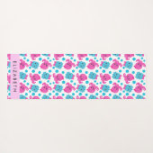 Octopus Patroon, Leuke Octopus, Zee, Jouw naam Yogamat (Achterkant (horizontaal))