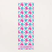 Octopus Patroon, Leuke Octopus, Zee, Jouw naam Yogamat (Achterkant)