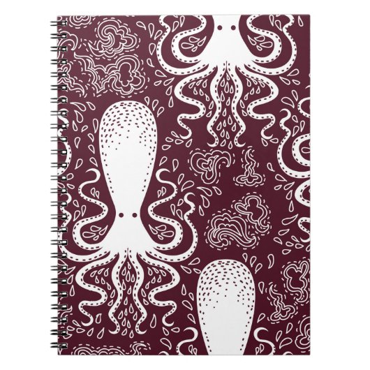 Octopus patroon. Notitieboek (Voorkant)