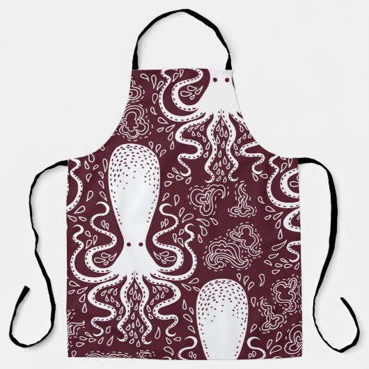  Octopus patroon. Schort (Voorkant)