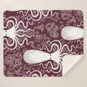  Octopus patroon. Sherpa Deken (Voorkant (horizontaal))