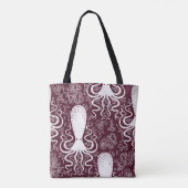 Octopus patroon. Tote Bag (Achterkant)