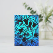 Octopus Patroonontwerp Briefkaart (Staand voorkant)