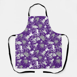 Octopus Pattern.b D Paarse BG Schort