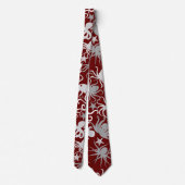 Octopus Pattern.b D Red BG Stropdas (Achterkant)