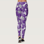 Octopus Pattern.b Paarse BG Leggings (Achterkant)