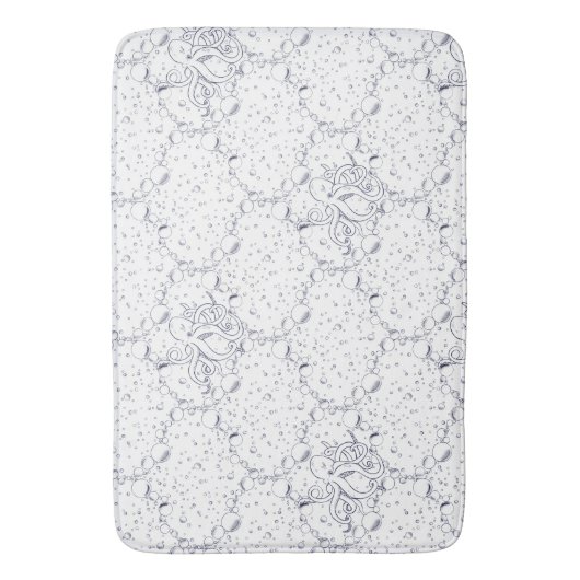 Octopus Pattern Badmat (Voorkant Verticaal)