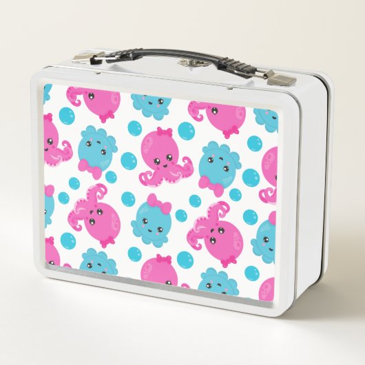 Octopus Pattern, Cute Octopus, Zee Animals (Achterkant)