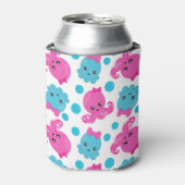 Octopus Pattern, Cute Octopus, Zee Animals Blikjeskoeler (Blikje Voorkant)