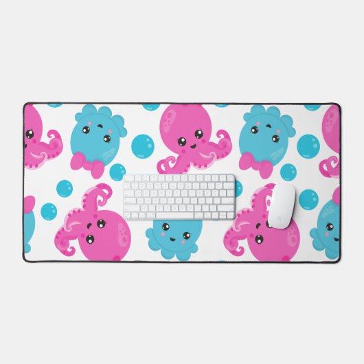 Octopus Pattern, Cute Octopus, Zee Animals Bureaumat (Keyboard & Muis)