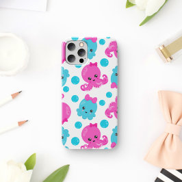 Octopus Pattern, Cute Octopus, Zee Animals Case-Mate iPhone Case