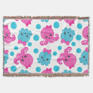 Octopus Pattern, Cute Octopus, Zee Animals Deken