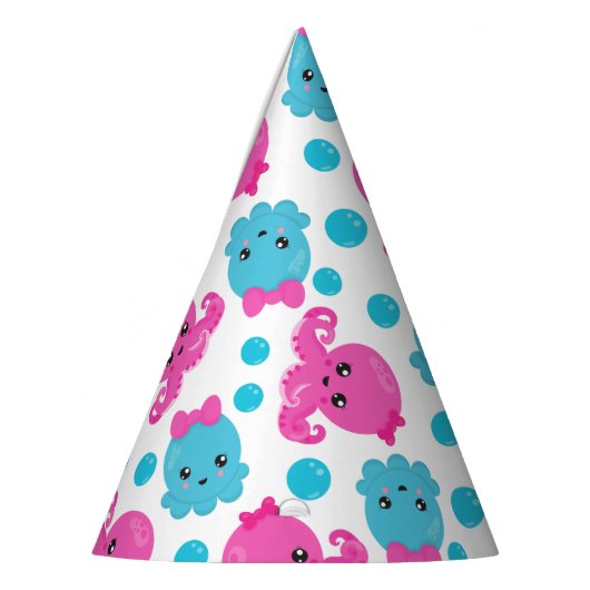 Octopus Pattern, Cute Octopus, Zee Animals Feesthoedjes (Links)