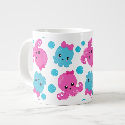 Octopus Pattern, Cute Octopus, Zee Animals Grote Koffiekop (Links)
