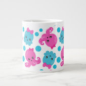 Octopus Pattern, Cute Octopus, Zee Animals Grote Koffiekop (Voorkant)