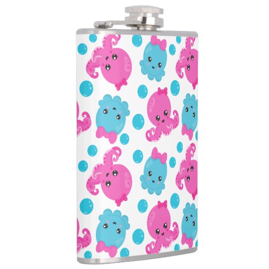 Octopus Pattern, Cute Octopus, Zee Animals Heupfles (Rechts)