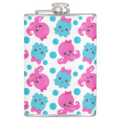 Octopus Pattern, Cute Octopus, Zee Animals Heupfles (Voorkant)